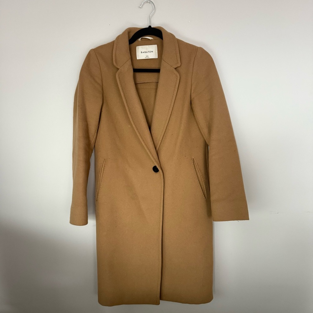 Aritzia Stedman Camel Women's Wool Coat